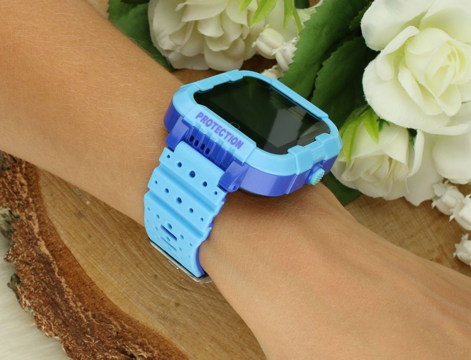 Zegarek smartwatch Rubicon RNCE75 niebieski ✓ Bluetooth ✓ licznik kroków ✓ pozycjonowanie zegarka ✓ przycisk SOS✓ Autoryzowany sklep ✓ zegarek sportowy🏃‍♀️.jpg